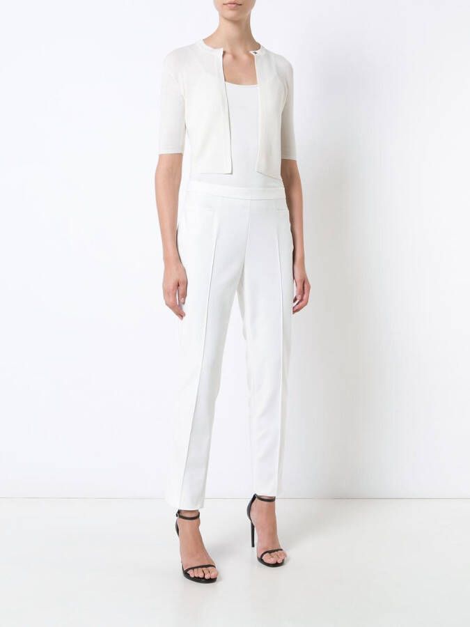 Akris Punto cropped cardigan Wit