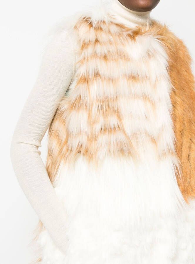 ALABAMA MUSE Oversized gilet Beige