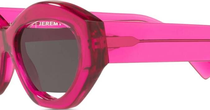 Alain Mikli x Jeremy Scott zonnebril met kattenoog montuur Roze