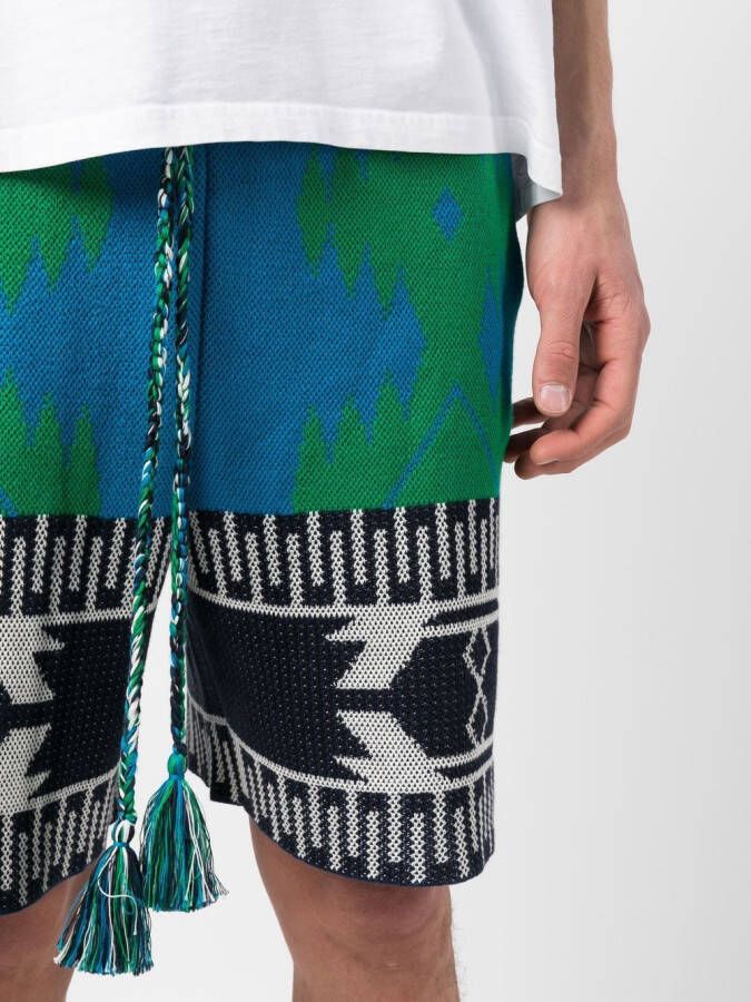 Alanui Zwembroek met abstract patroon Blauw