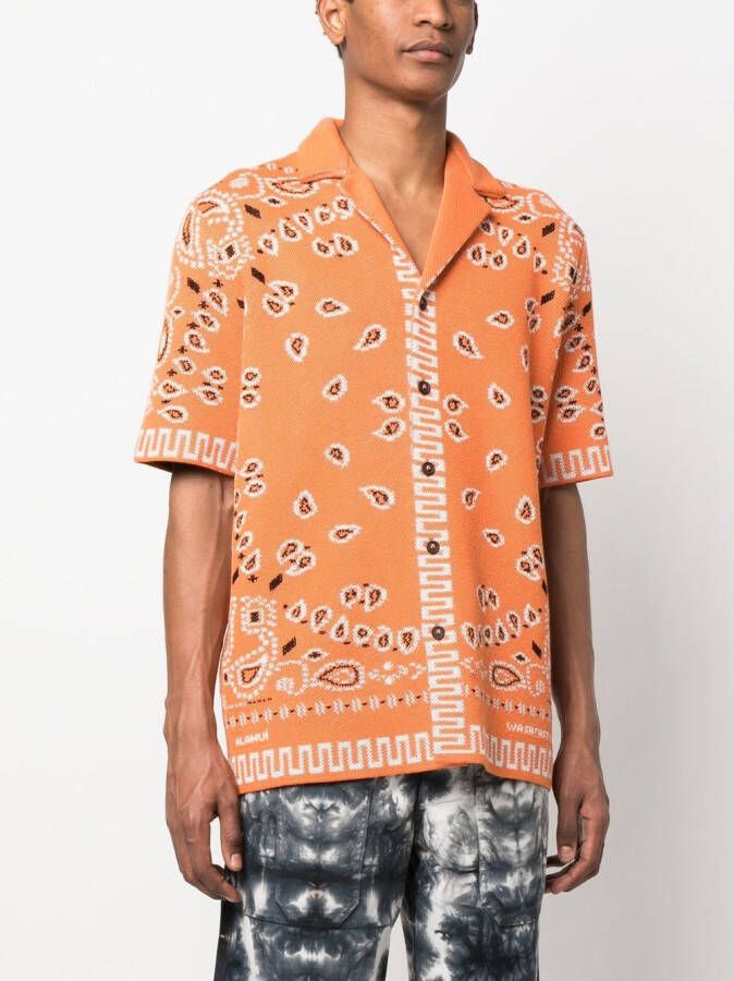 Alanui Overhemd met print Oranje