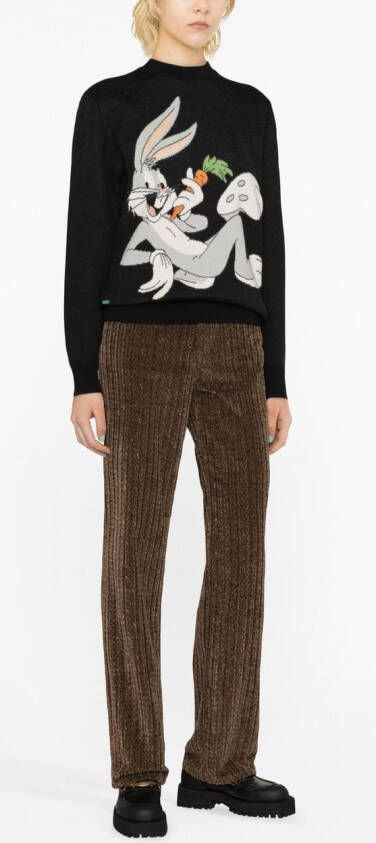 Alanui Trui met jacquard Zwart