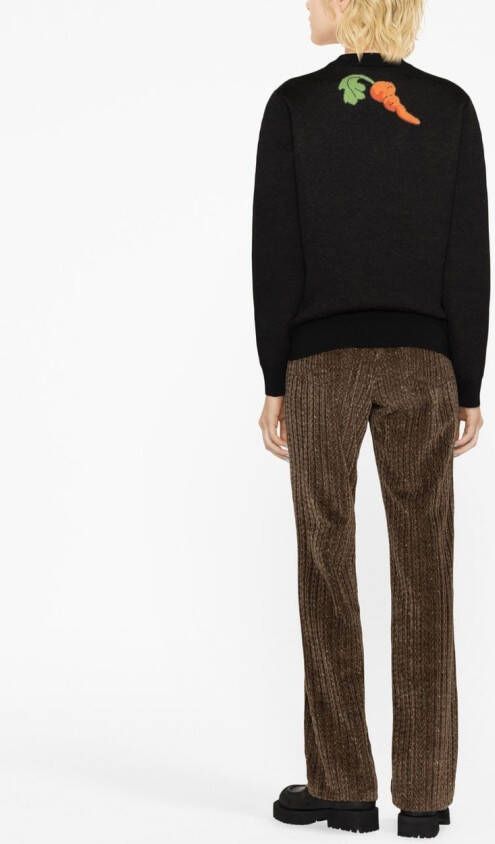 Alanui Trui met jacquard Zwart