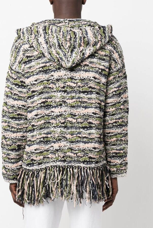 Alanui Gebreide hoodie Groen