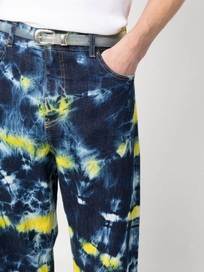 Alanui Jeans met tie-dye print Blauw
