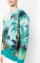 Alanui Trui met palmboomprint Blauw - Thumbnail 5