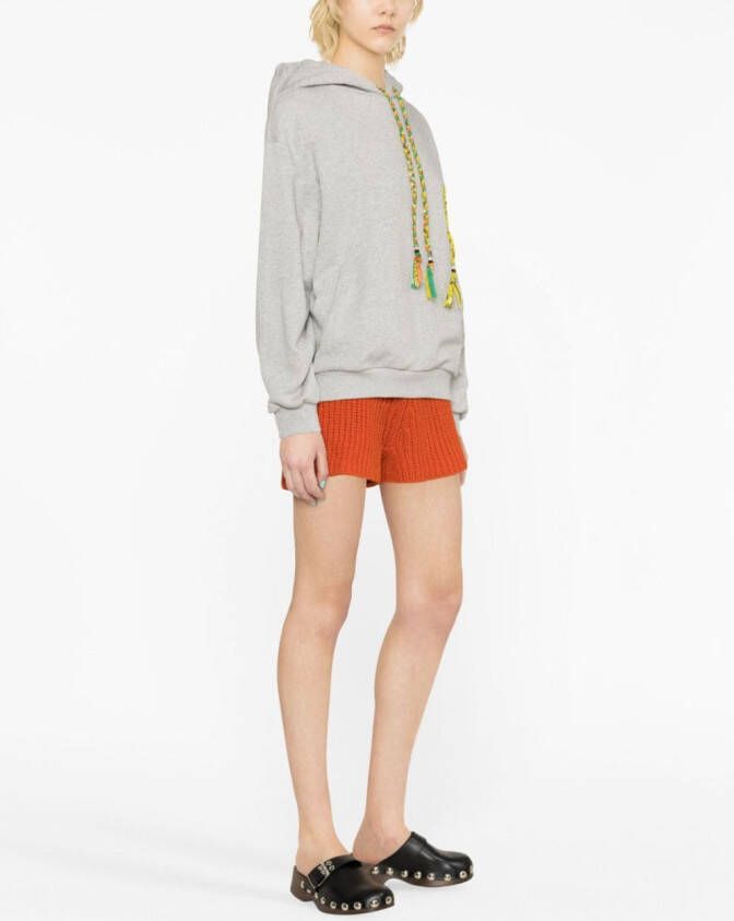 Alanui Hoodie met gehaakt detail Grijs