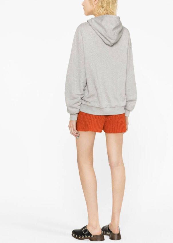 Alanui Hoodie met gehaakt detail Grijs