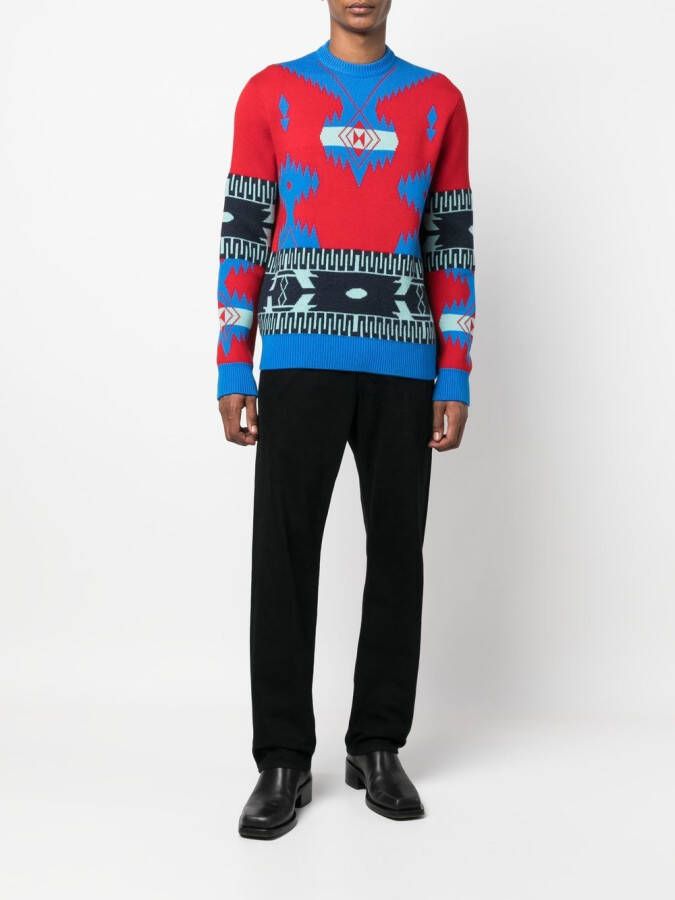 Alanui Sweater met patroon Rood