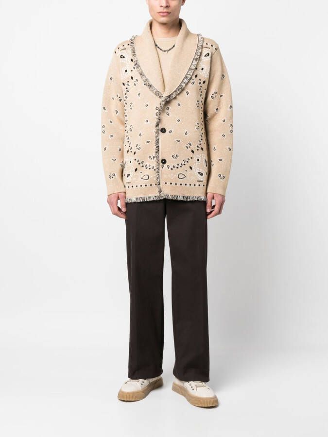 Alanui Vest met jacquard Beige