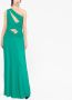 Alberta Ferretti Asymmetrische maxi-jurk Groen - Thumbnail 2