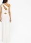 Alberta Ferretti Asymmetrische avondjurk Wit - Thumbnail 3