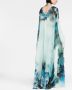 Alberta Ferretti Avondjurk met print Blauw - Thumbnail 2