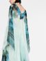 Alberta Ferretti Avondjurk met print Blauw - Thumbnail 5