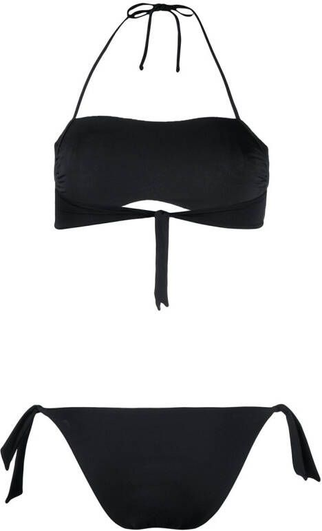 Alberta Ferretti Bikini met print Zwart