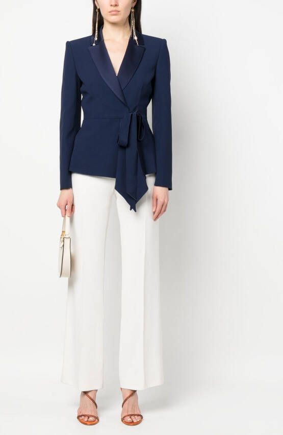 Alberta Ferretti Blazer met dubbele rij knopen Blauw