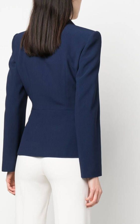 Alberta Ferretti Blazer met dubbele rij knopen Blauw