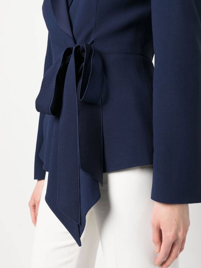 Alberta Ferretti Blazer met dubbele rij knopen Blauw