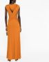 Alberta Ferretti Maxi-jurk met gedrapeerd detail Oranje - Thumbnail 3