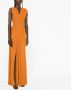 Alberta Ferretti Maxi-jurk met gedrapeerd detail Oranje - Thumbnail 4