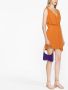 Alberta Ferretti Gedrapeerde jurk Oranje - Thumbnail 3