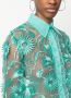 Alberta Ferretti Blouse met borduurwerk Groen - Thumbnail 5