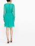 Alberta Ferretti Geplooide mini-jurk Groen - Thumbnail 3