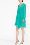 Alberta Ferretti Geplooide mini-jurk Groen - Thumbnail 4