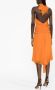 Alberta Ferretti Gedrapeerde halterjurk Oranje - Thumbnail 3