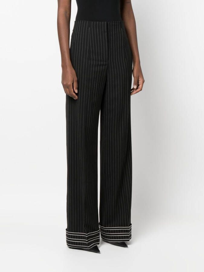 Alberta Ferretti High waist broek Zwart