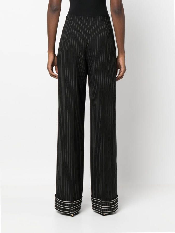 Alberta Ferretti High waist broek Zwart
