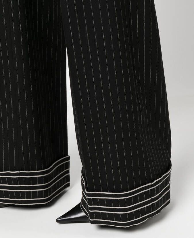 Alberta Ferretti High waist broek Zwart