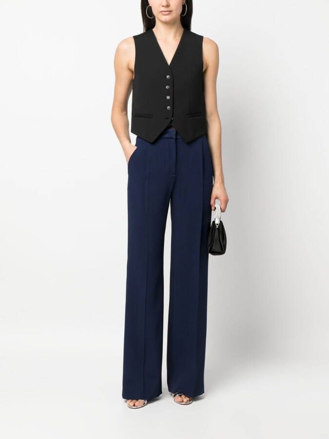 Alberta Ferretti High waist pantalon Blauw
