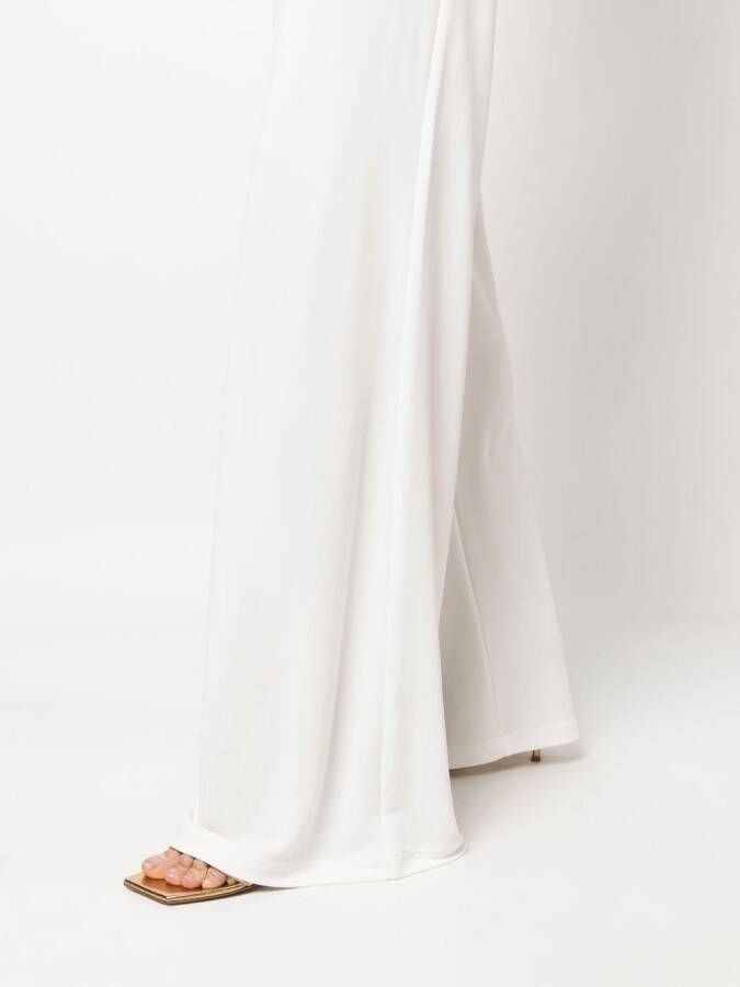 Alberta Ferretti High waist broek Wit