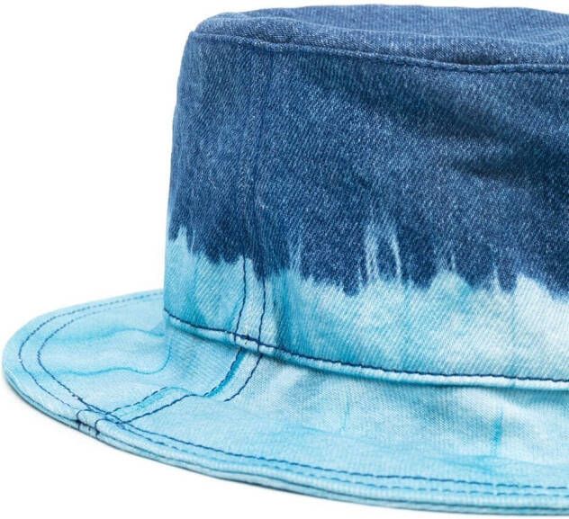 Alberta Ferretti Hoed met tie-dye print Blauw