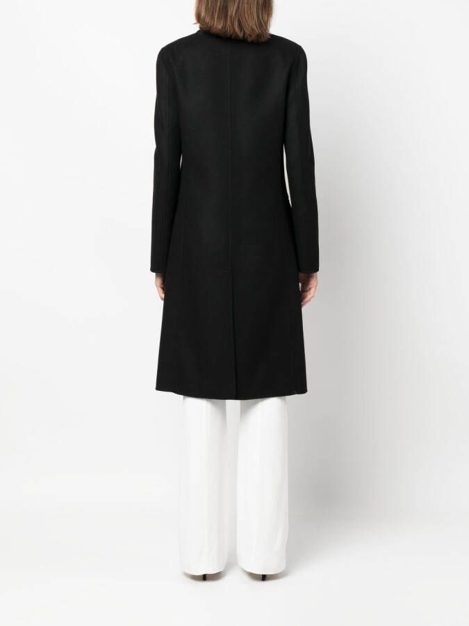 Alberta Ferretti Jas met enkele rij knopen Zwart