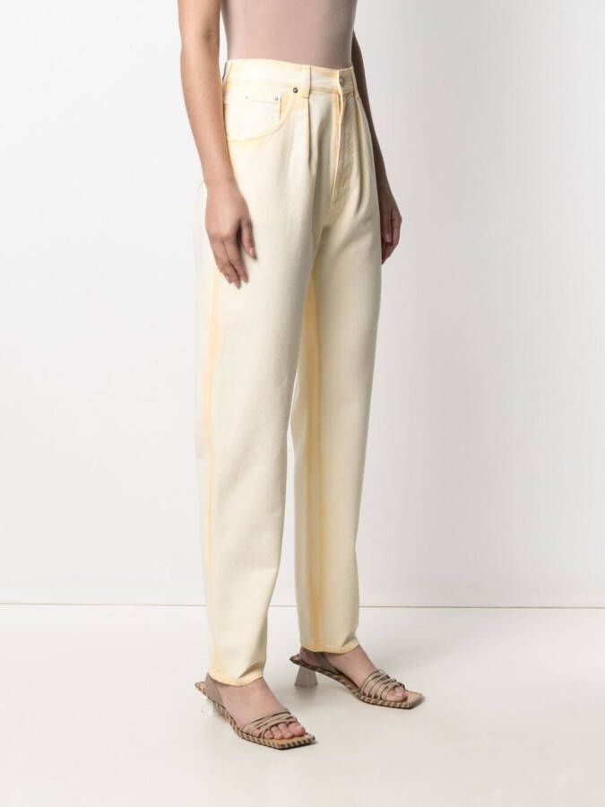 Alberta Ferretti Jeans met toelopende pijpen Geel