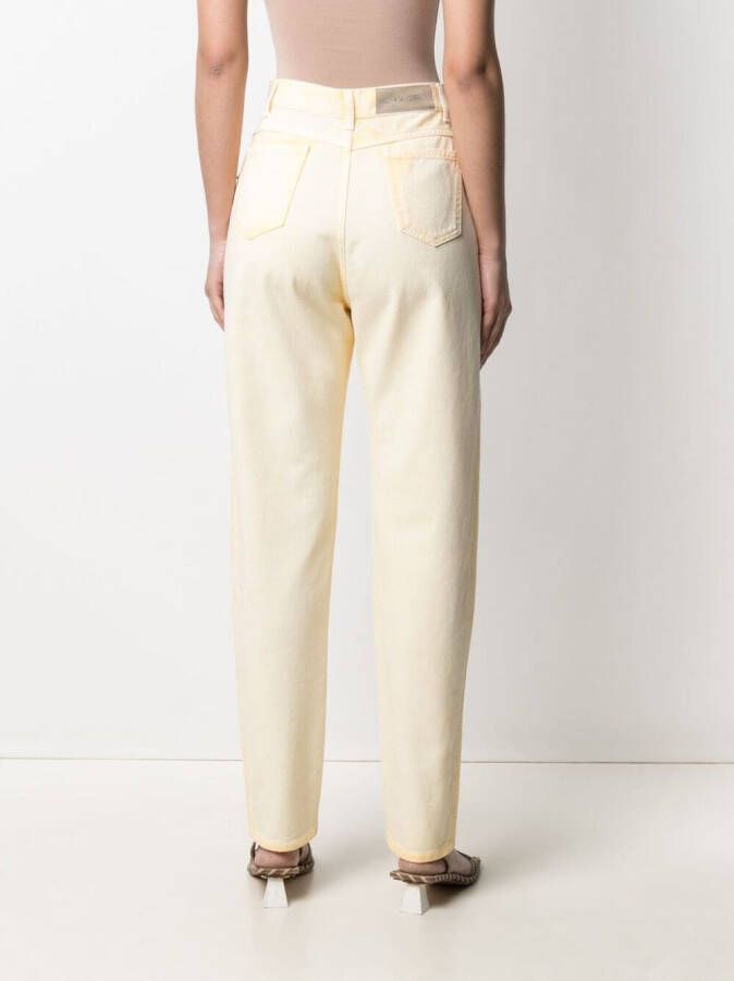 Alberta Ferretti Jeans met toelopende pijpen Geel