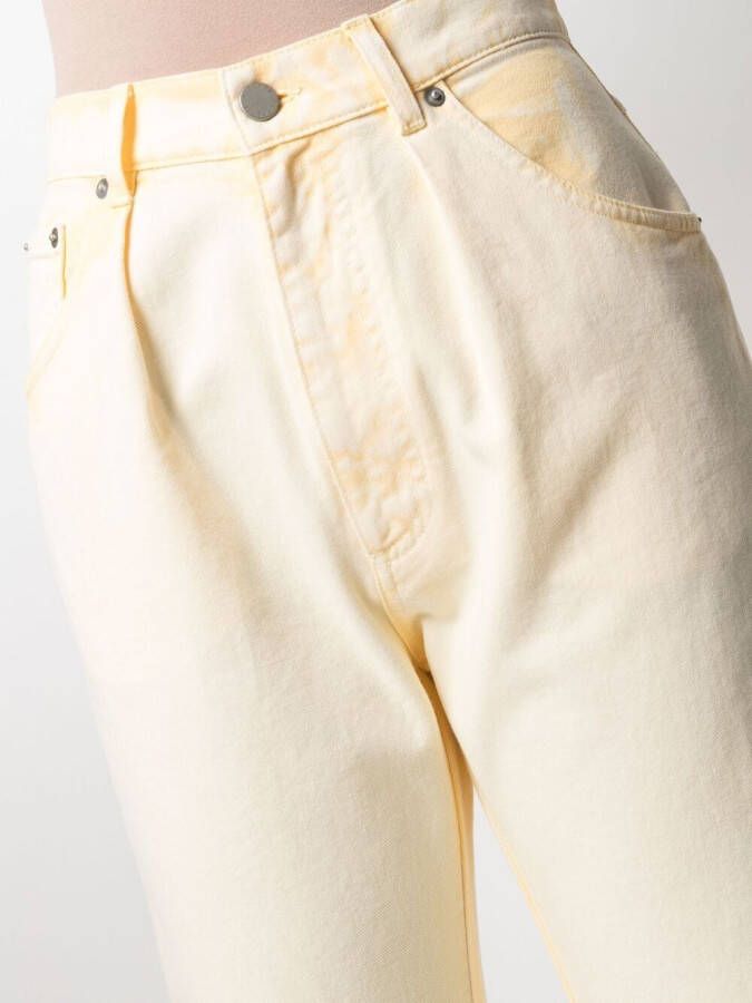 Alberta Ferretti Jeans met toelopende pijpen Geel