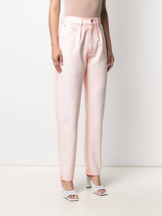 Alberta Ferretti Jeans met toelopende pijpen Roze