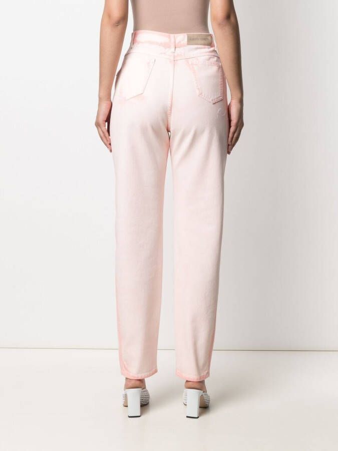 Alberta Ferretti Jeans met toelopende pijpen Roze
