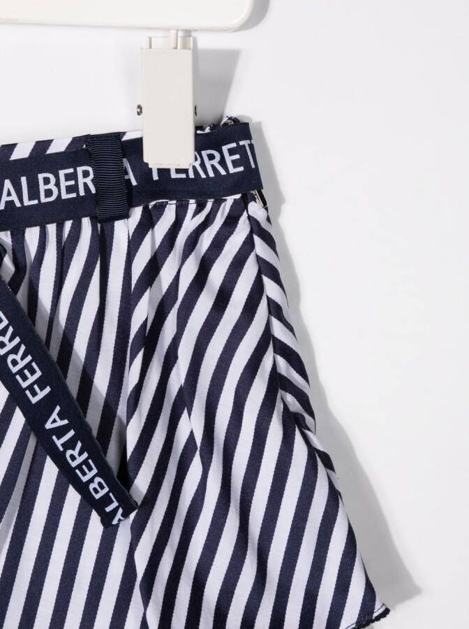 Alberta Ferretti Kids Gelaagde rok Blauw