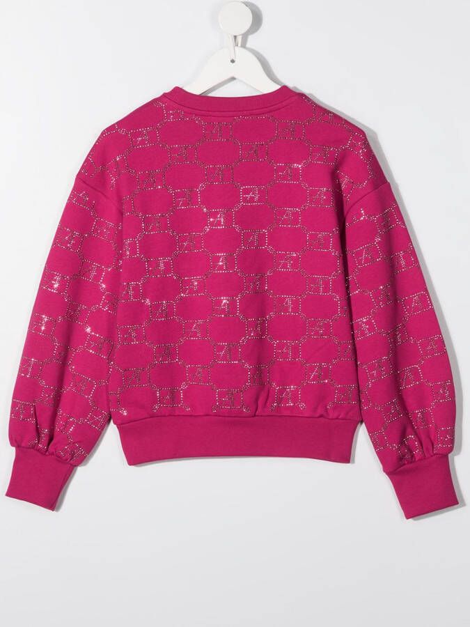 Alberta Ferretti Kids Sweater met logoprint Roze