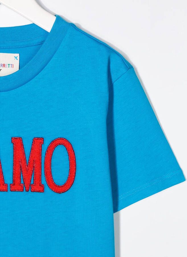 Alberta Ferretti Kids T-shirt met print Blauw