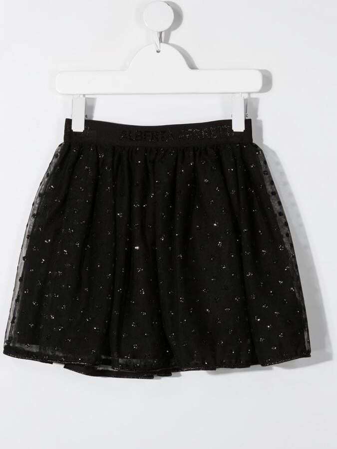 Alberta Ferretti Kids Tutu met stippen Zwart