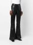 Alberta Ferretti Leren broek Zwart - Thumbnail 3