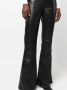 Alberta Ferretti Leren broek Zwart - Thumbnail 5