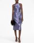 Alberta Ferretti Midi-jurk met oversized strik Paars - Thumbnail 2
