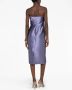 Alberta Ferretti Midi-jurk met oversized strik Paars - Thumbnail 4
