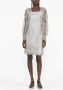 Alberta Ferretti Mini-jurk met lange mouwen Grijs - Thumbnail 2